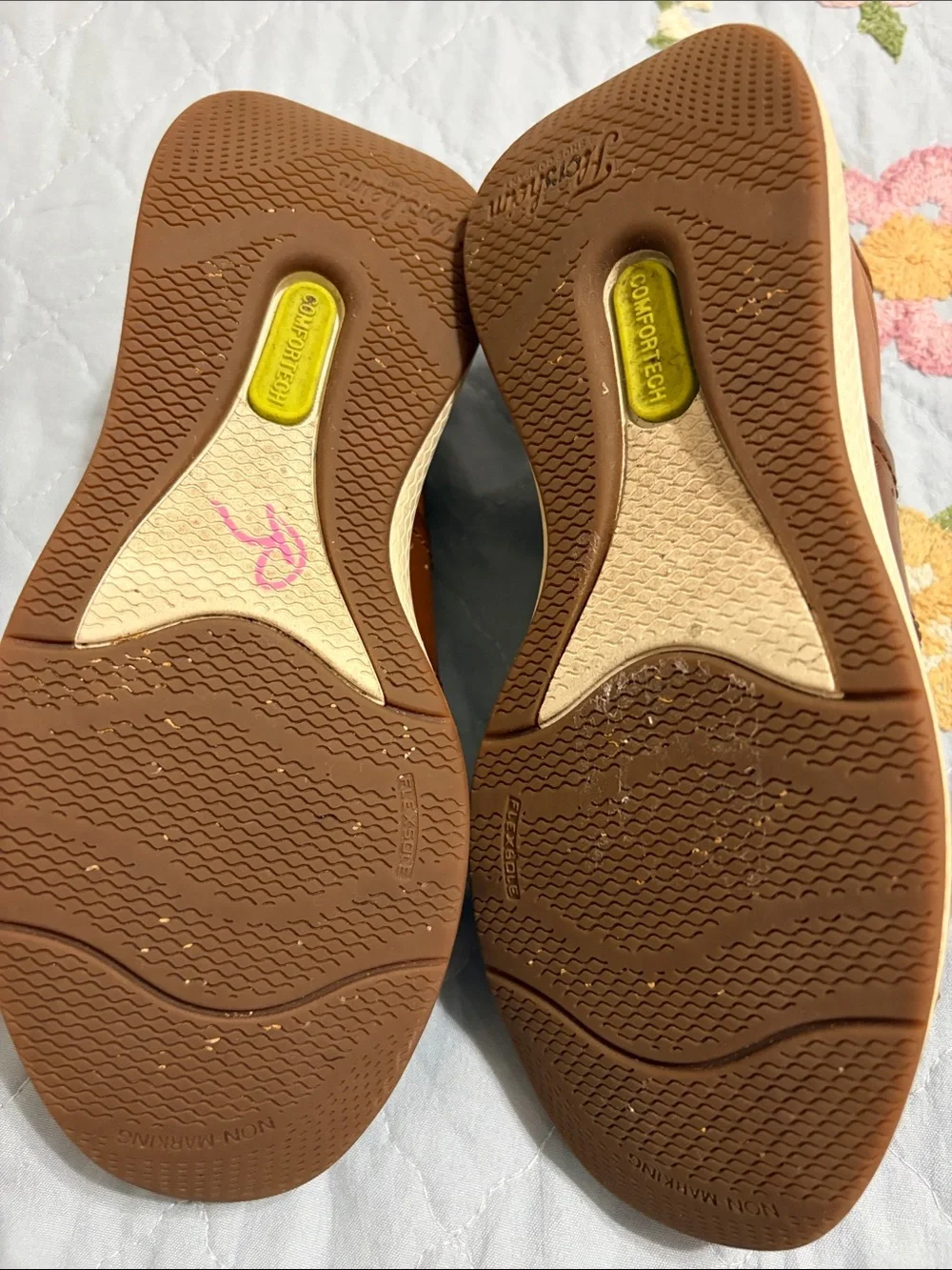 Boys Florsheim Great Lakes Lace to Toe Sneaker Jr Cognac Leather Size 11.5  US